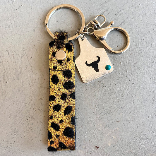 Its a Texas Thing Leather Alloy Keychain