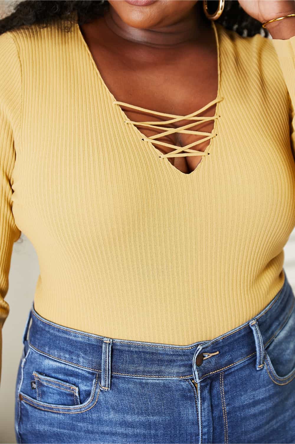 All About the Details Ribbed Bodysuit